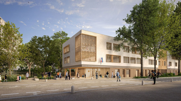 Préfiguration de l'école Jacques Prévert - (c) Archi Graphi pour BBSE et AAGroup